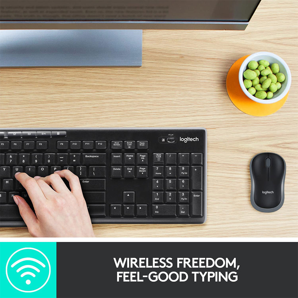 Logitech MK270 Wireless Keyboard + Mouse Combo English & Arabic