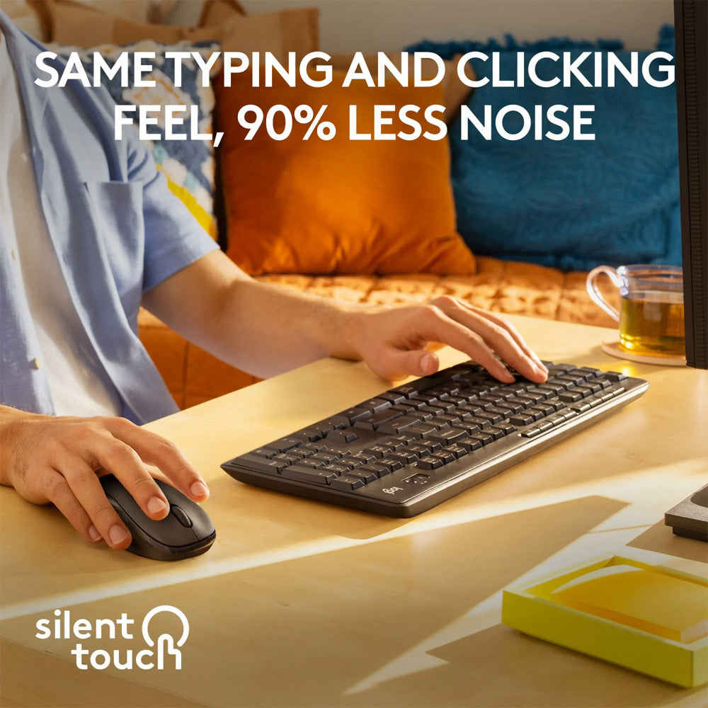 Logitech MK295 Wireless Keyboard + Mouse Combo English & Arabic