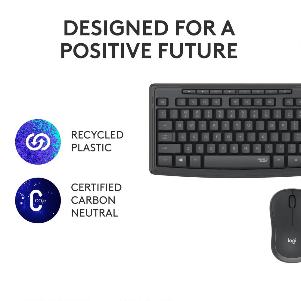 Logitech MK295 Wireless Keyboard + Mouse Combo English & Arabic
