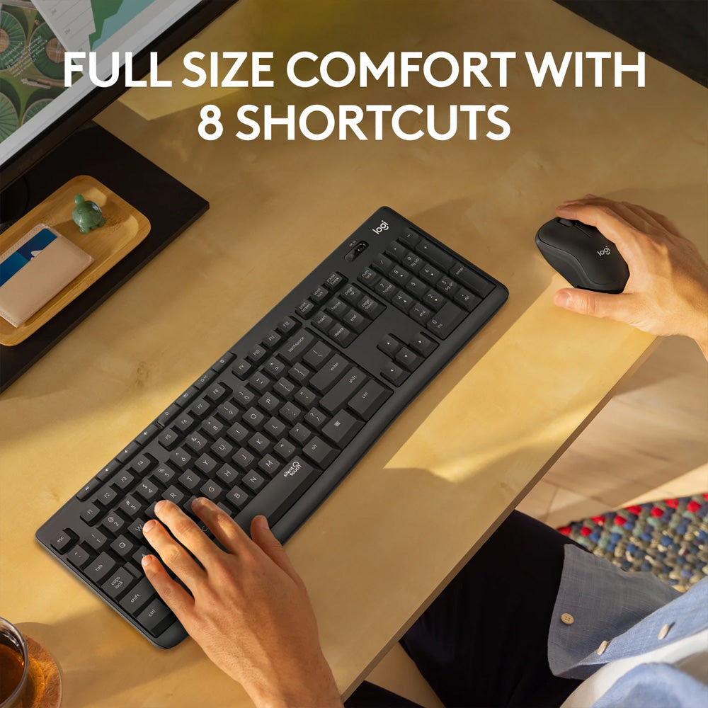 Logitech MK295 Wireless Keyboard + Mouse Combo English & Arabic