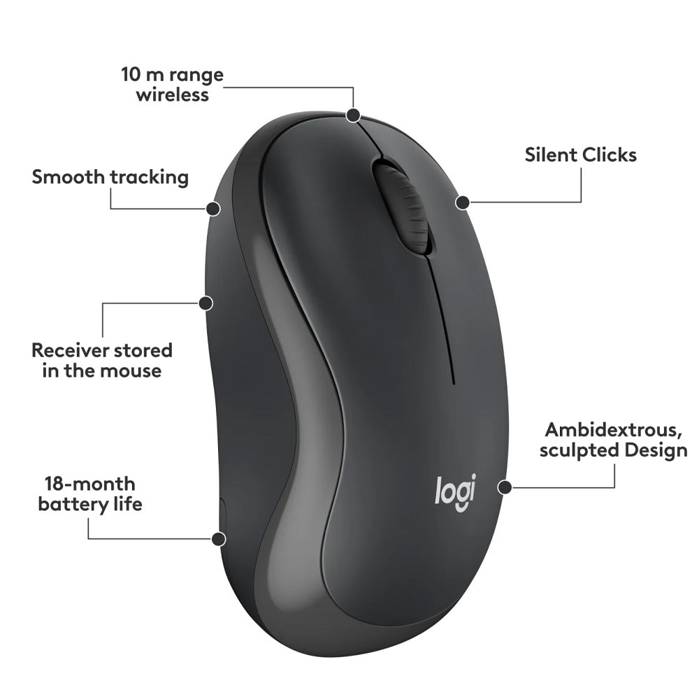 Logitech MK295 Wireless Keyboard + Mouse Combo English & Arabic