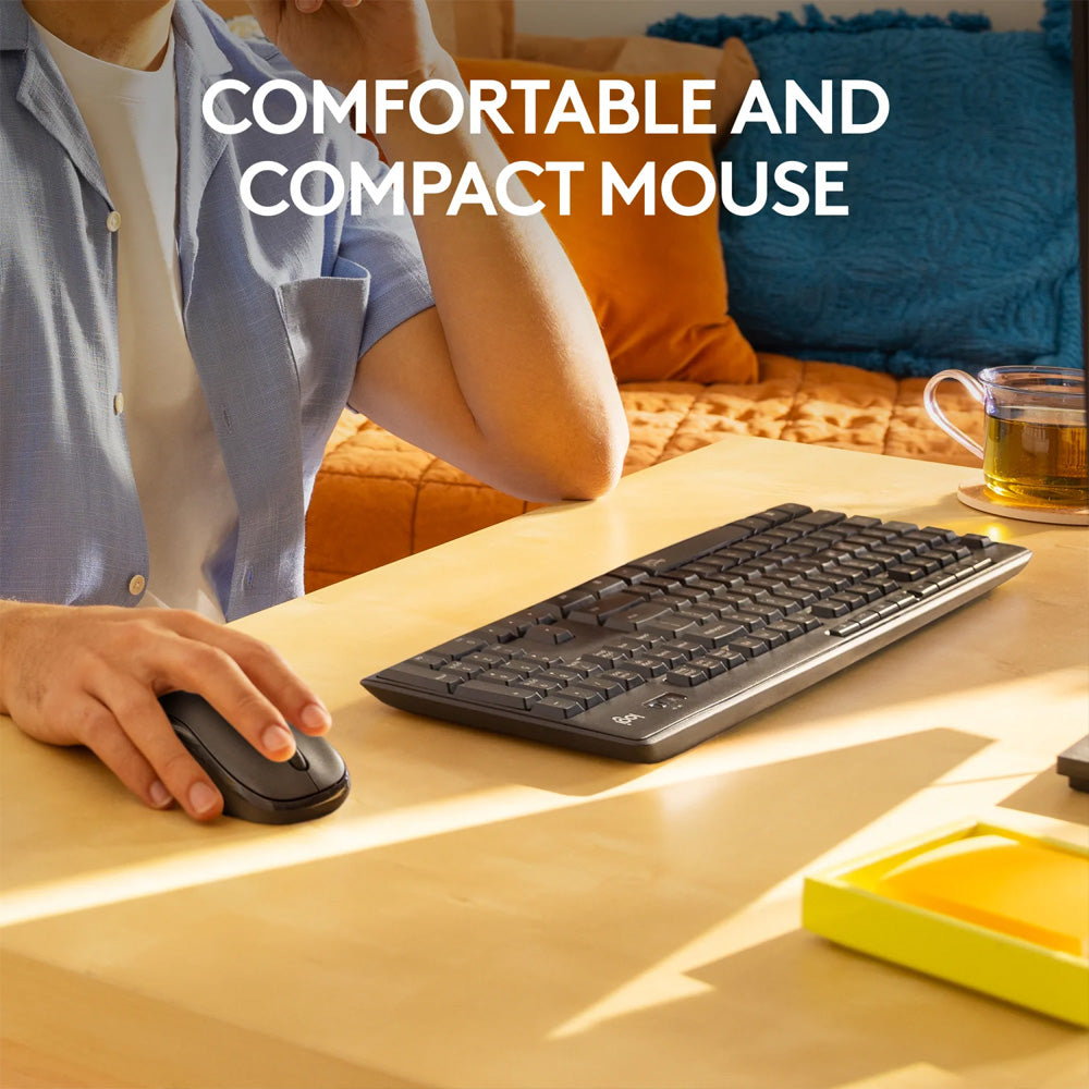 Logitech MK295 Wireless Keyboard + Mouse Combo English & Arabic