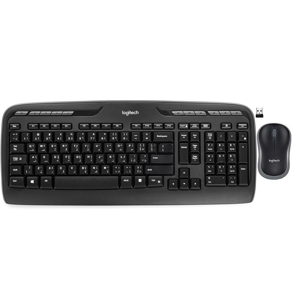 Logitech MK330 Wireless Keyboard + Mouse Combo English & Arabic