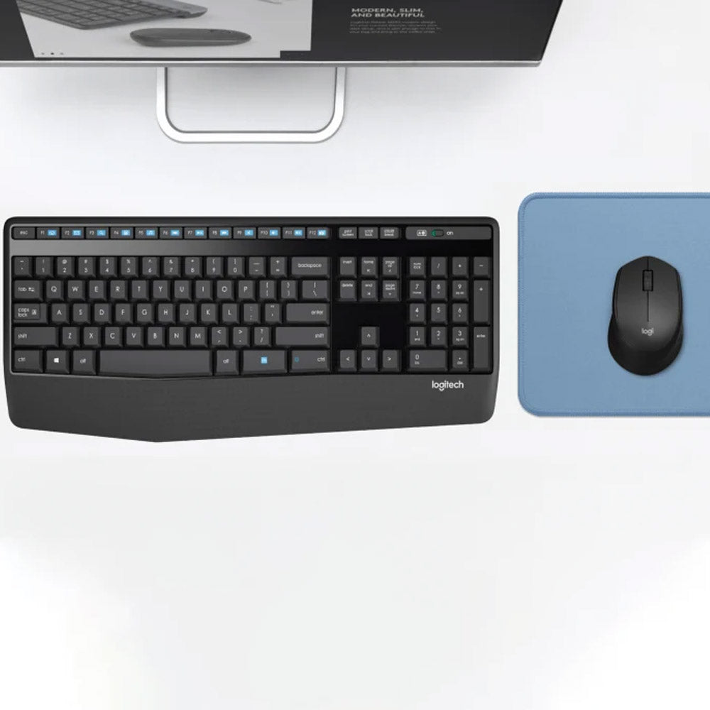 كيبورد + ماوس لوجيتك لاسلكي كومبو MK345 Comfort