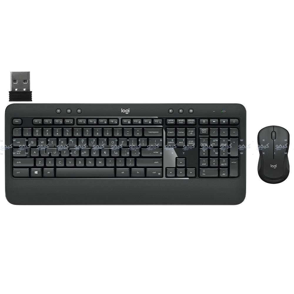 Logitech MK540 Advanced Wireless Keyboard + Mouse Combo English & Arabic - Black