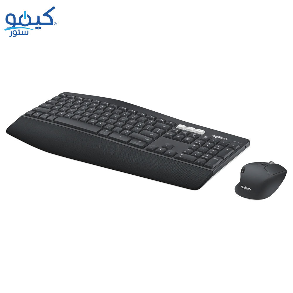 كيبورد + ماوس لوجيتك لاسلكي كومبو إنجليزي وعربي MK850 Performance - أسود