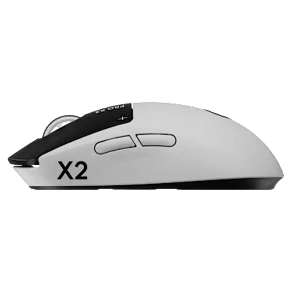 Logitech PRO X2 Superstrike Lightspeed Dual Mode Wireless & Wired Gaming Mouse 44000Dpi - White