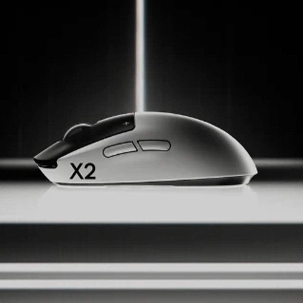 Logitech PRO X2 Superstrike Lightspeed Dual Mode Wireless & Wired Gaming Mouse 44000Dpi - White
