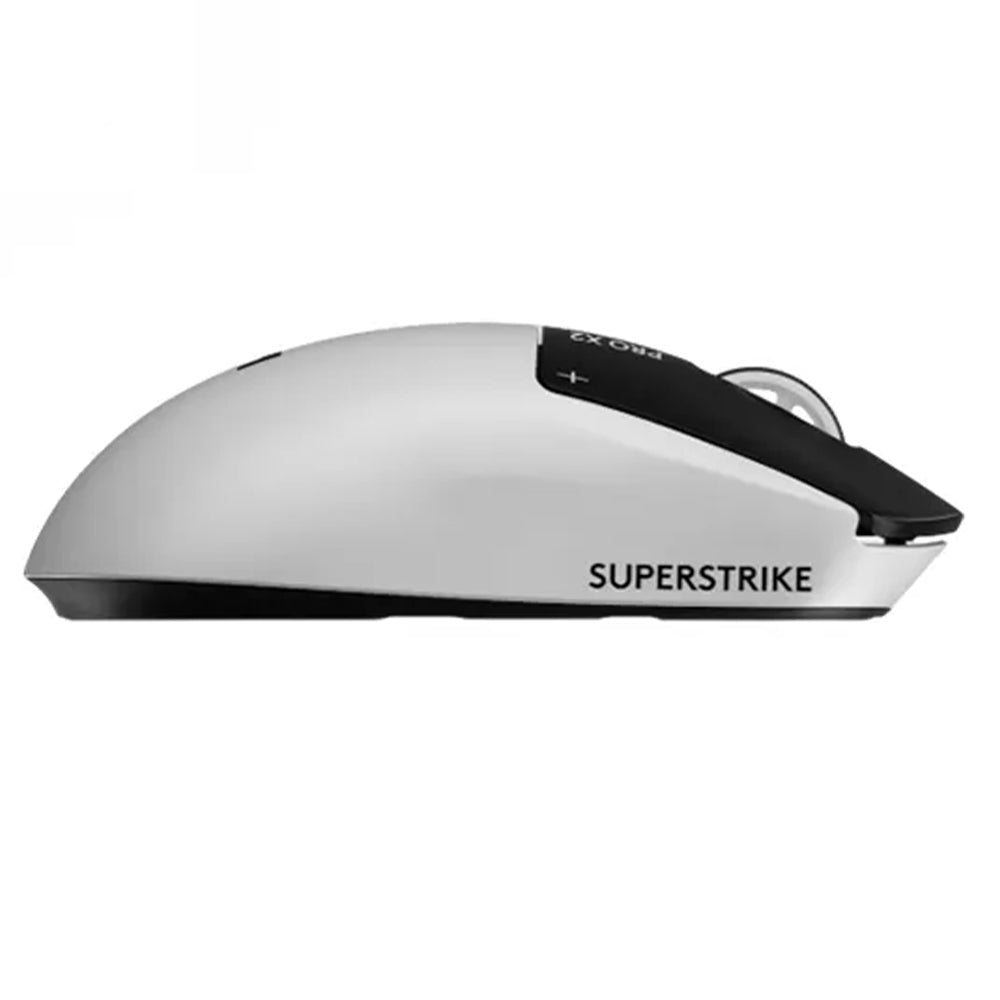Logitech PRO X2 Superstrike Lightspeed Dual Mode Wireless & Wired Gaming Mouse 44000Dpi - White