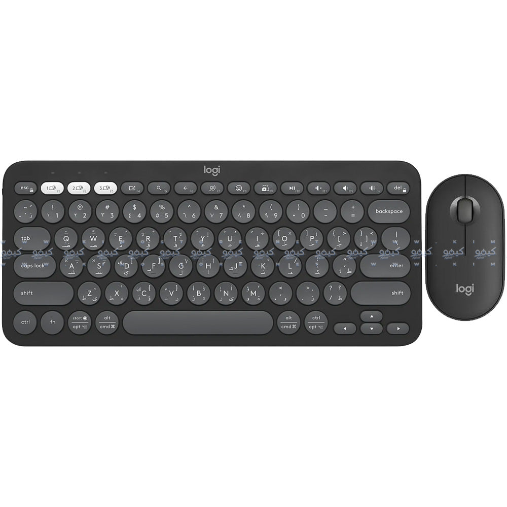 Logitech Pebble 2 Combo Bluetooth Wireless Keyboard + Mouse English & Arabic