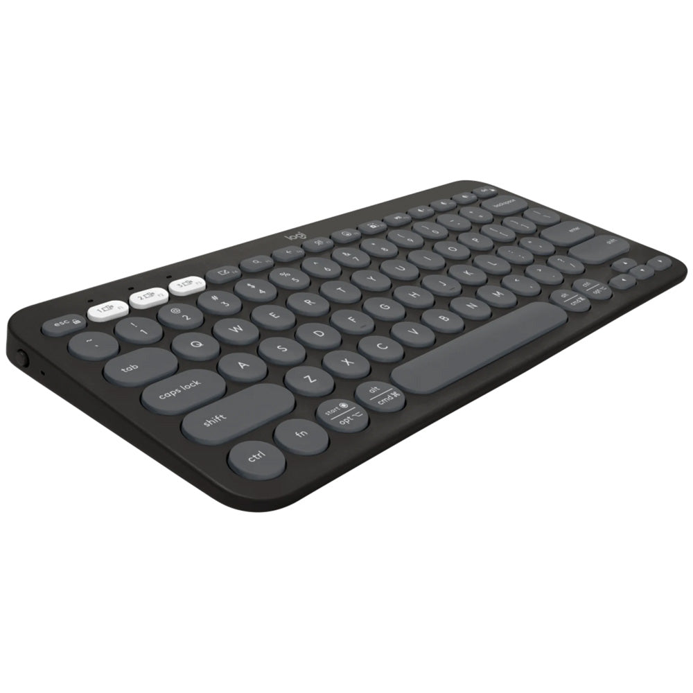 Logitech Pebble Keys 2 K380S Bluetooth Wireless Keyboard English & Arabic - Graphite
