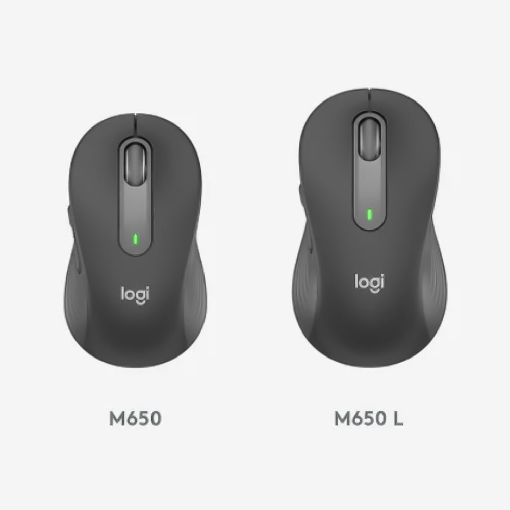 Logitech Signature M650L Dual Mode Bluetooth Wireless Mouse 4000Dpi - Graphite