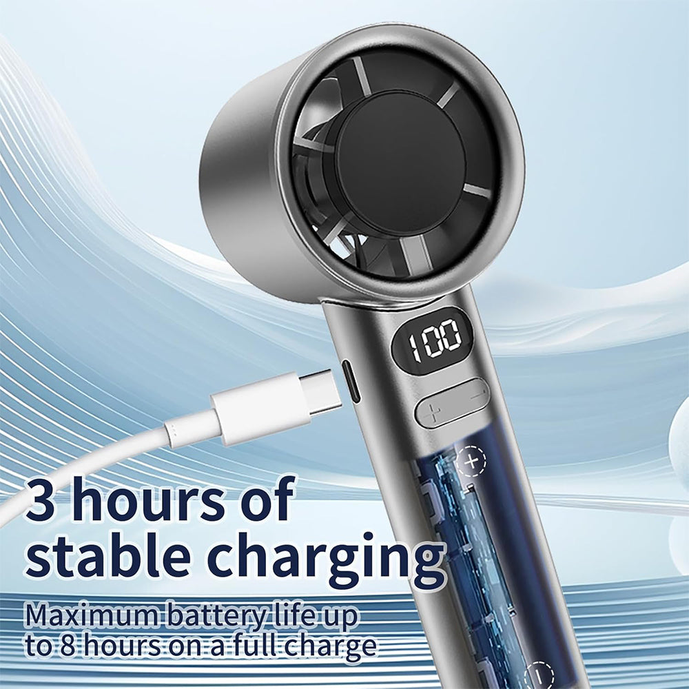 M11 Rechargeable Handheld Mini Fan - White