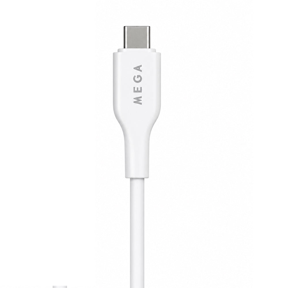 MEGA USB To Type-C Cable 3.5A Fast Charging 1m - White