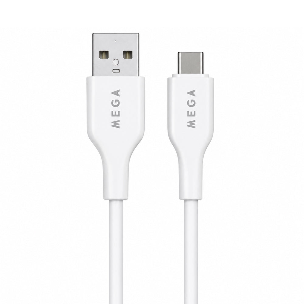 MEGA USB To Type-C Cable 3.5A Fast Charging 1m - White