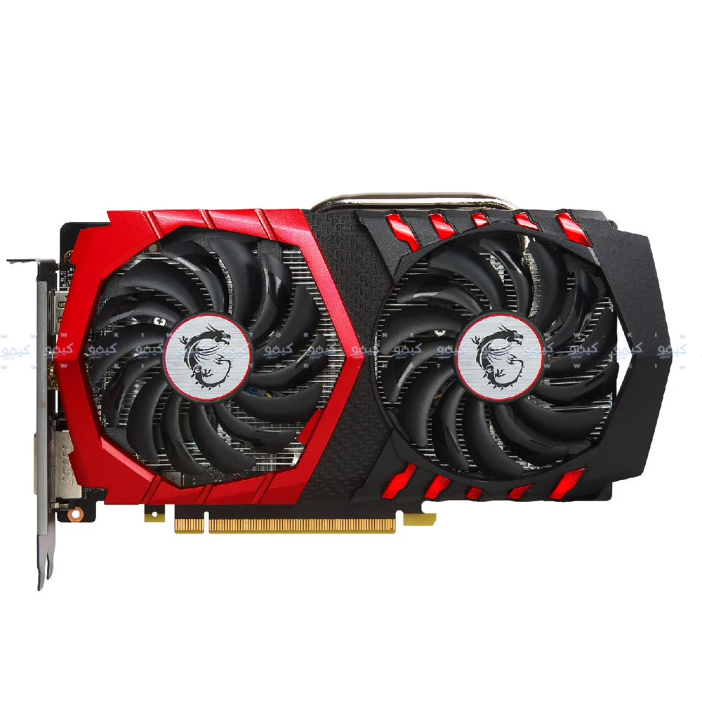 كارت شاشة إم إس أى جيفورس جيمينج 4 جيجابايت GTX 1050 Ti X 4GB GDDR5 (استعمال) بالبوكس