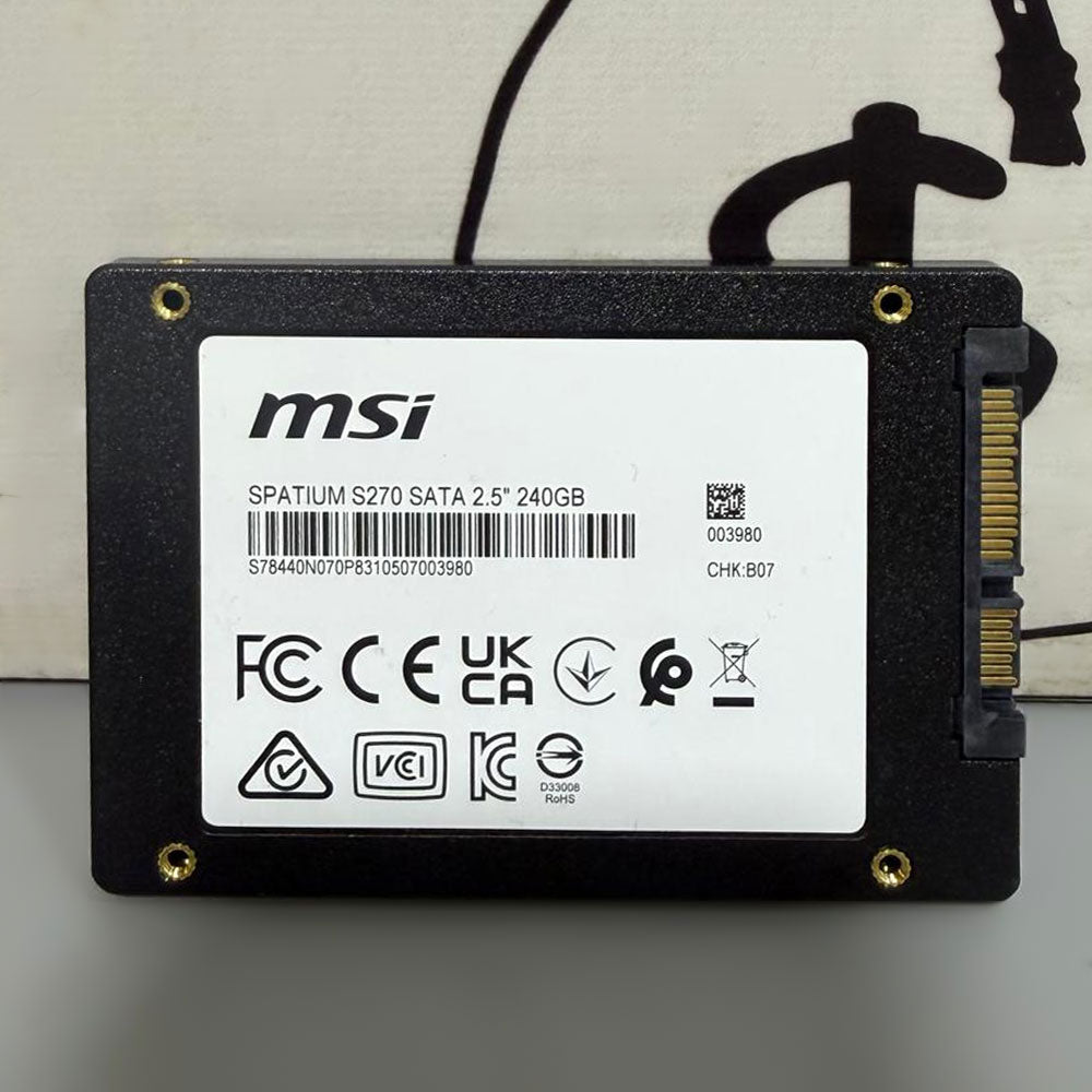 هارد درايف إم إس أى 240 جيجابايت ساتا 2.5 بوصة SPATIUM S270 داخلي SSD (استعمال خارج)