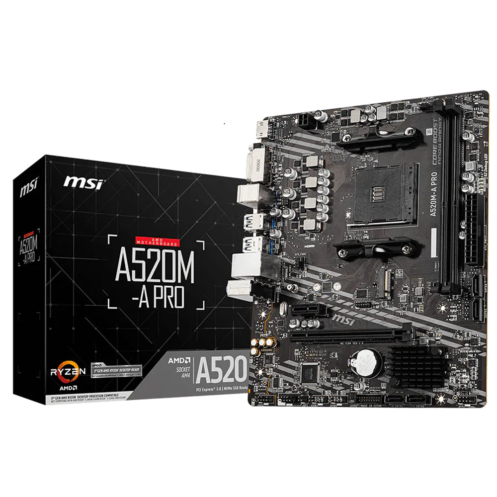 MSI A520M-A PRO DDR4 Motherboard AM4