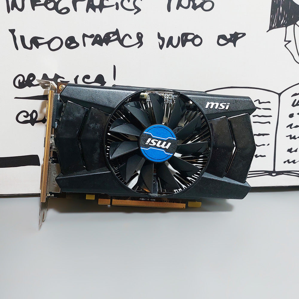 MSI AMD Radeon R7 200 2GB DDR3 Tower Graphics Card (Original Used)