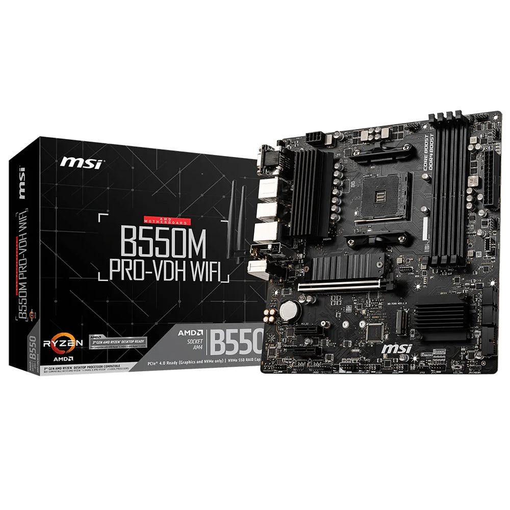 MSI B550M PRO-VDH WiFi DDR4 Motherboard AM4
