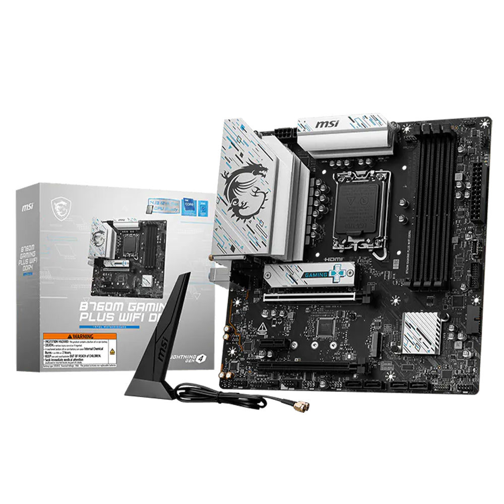 مازر بورد ام اس اى B760M GAMING PLUS WIFI DDR4 سوكيت معالج LGA 1700