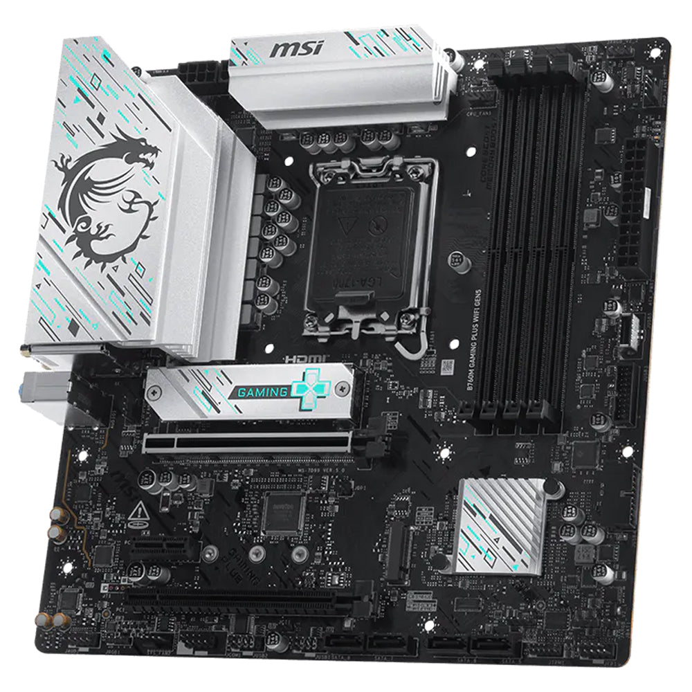 مازر بورد ام اس اي B760M GAMING PLUS WIFI GEN5 DDR5 سوكيت معالج LGA 1700