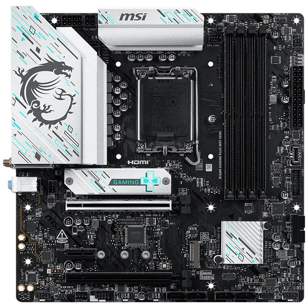 مازر بورد ام اس اي B760M GAMING PLUS WIFI GEN5 DDR5 سوكيت معالج LGA 1700