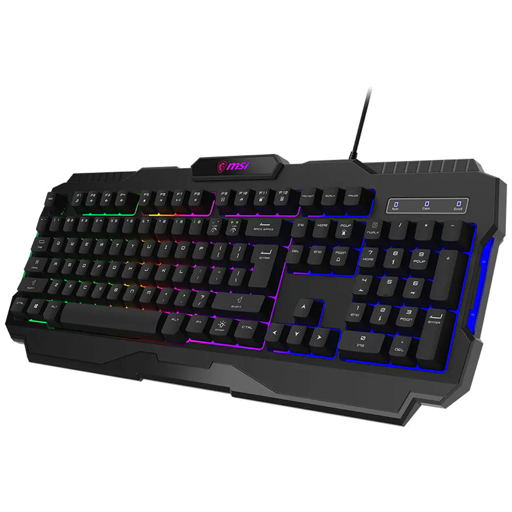 MSI Forge GK100 Wired RGB Gaming Keyboard English - Black