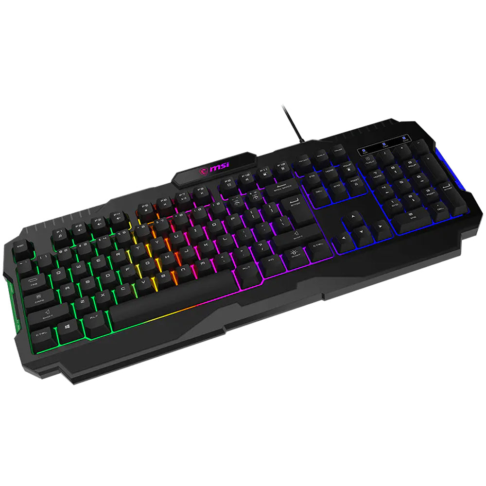 MSI Forge GK100 Wired RGB Gaming Keyboard English - Black