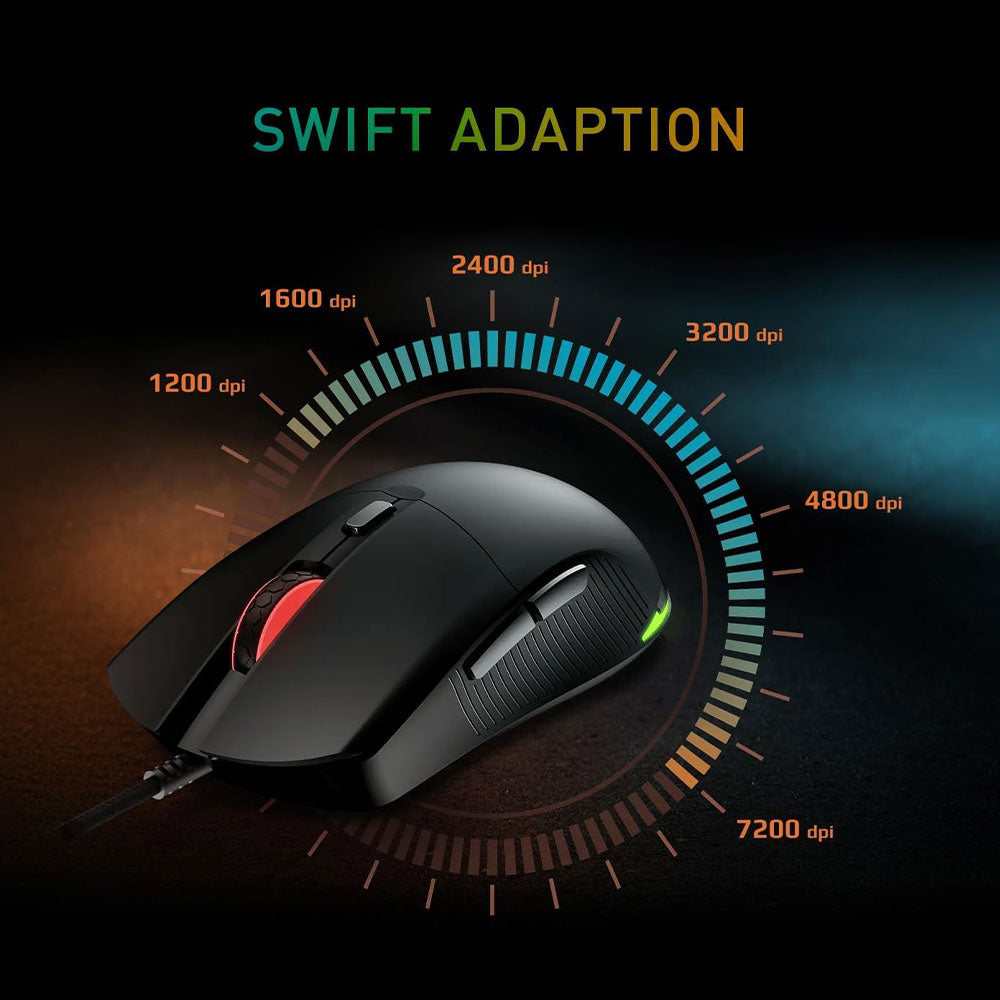 كيبورد + ماوس جيمنج سويتش احمر كومبو إنجليزي Forge GK310