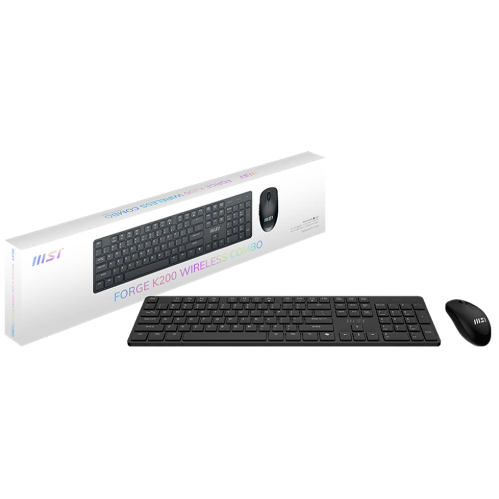 كيبورد + ماوس ام اس اى لاسلكي كومبو إنجليزي Forge K200