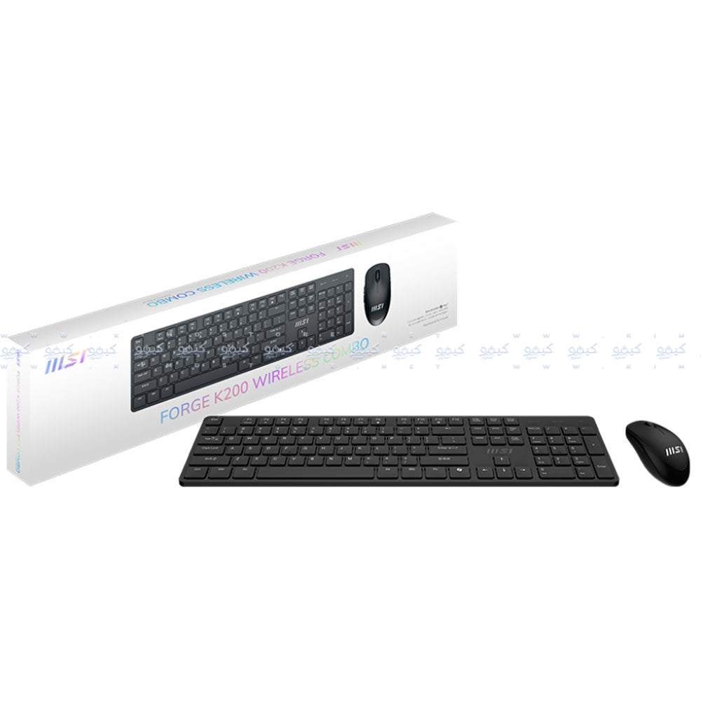 كيبورد + ماوس ام اس اى لاسلكي كومبو إنجليزي Forge K200