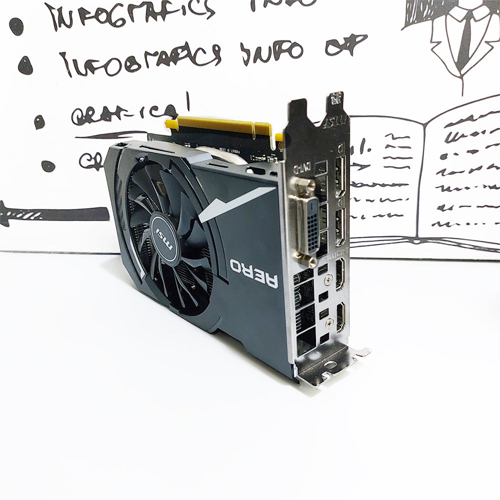 MSI GeForce GTX 1060 AERO ITX 6GB GDDR5 OC Graphics Card (Original Used)