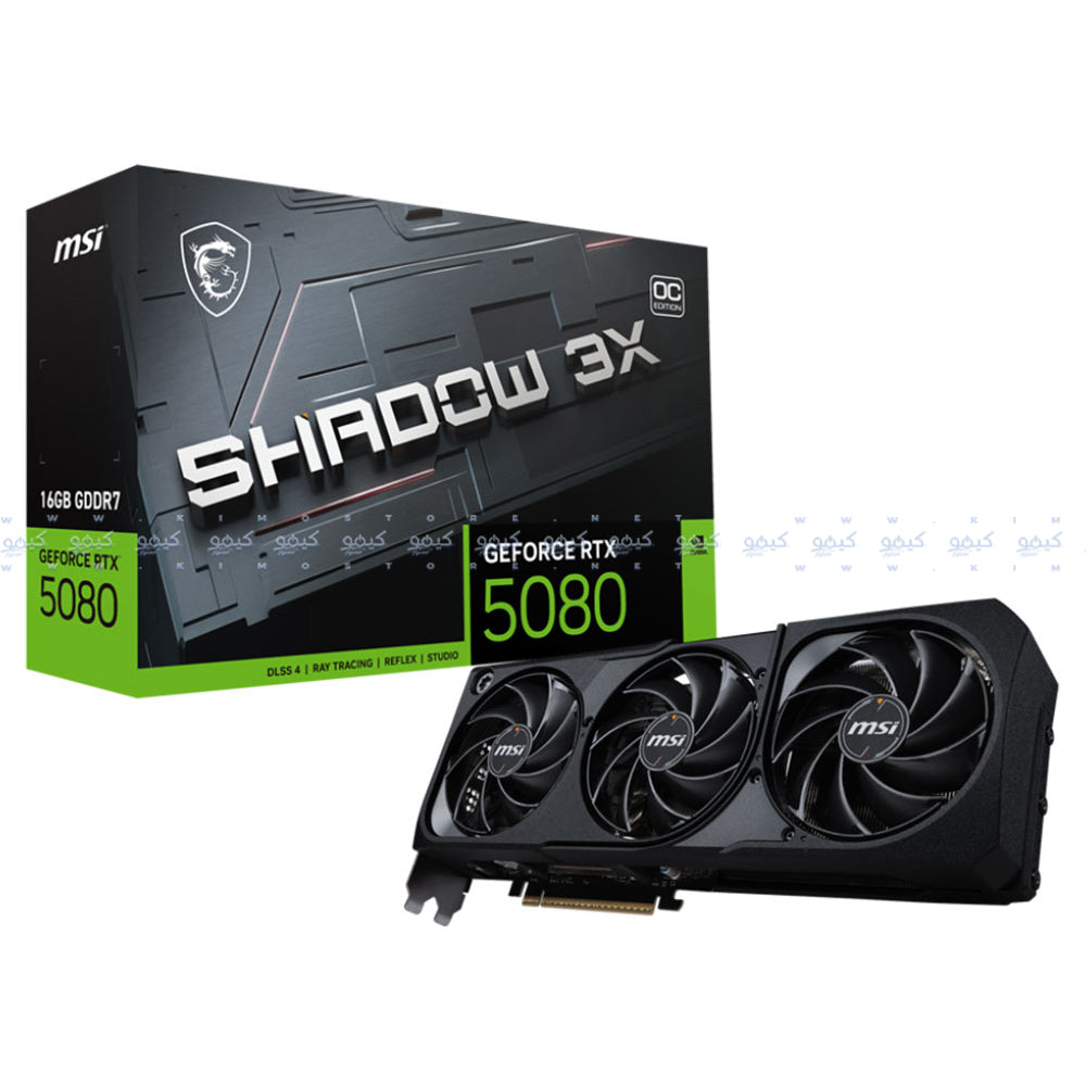 MSI GeForce RTX 5080 SHADOW 3X OC 16GB GDDR7 Graphics Card