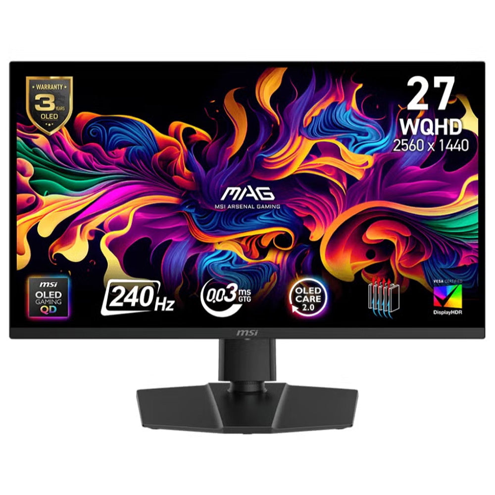 شاشة ام اس اي جيمنج 27 بوصة 240 هرتز MAG 273QP QD-OLED X24 WQHD