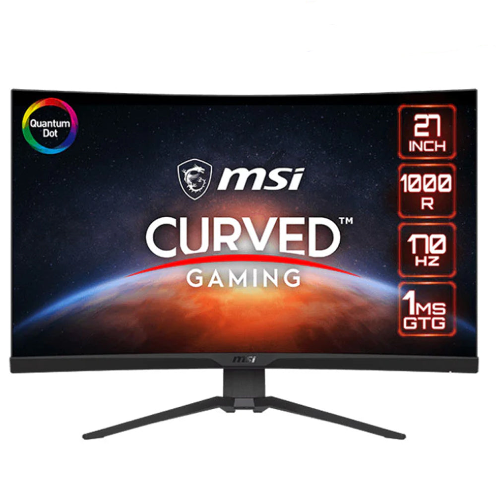 MSI MAG 275CQRF-QD 27 Inch VA LED WQHD Curved Frameless Gaming Monitor 170Hz