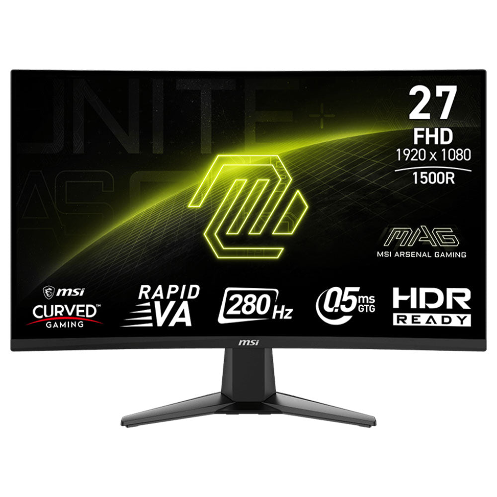 MSI MAG 276CXF 27 Inch VA LED FHD Curved Frameless Gaming Monitor 280Hz