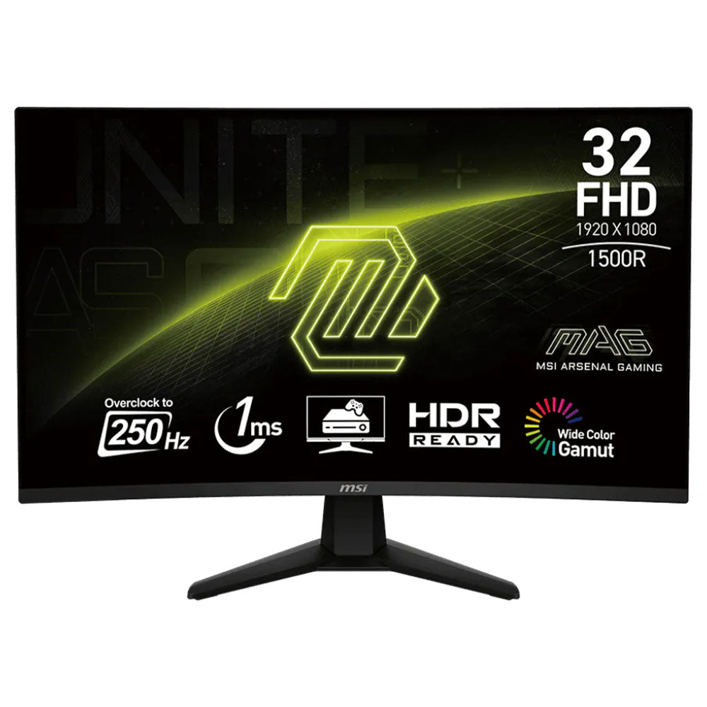 MSI MAG 32C6X 32 Inch VA FHD Curved Frameless Gaming Monitor 250Hz