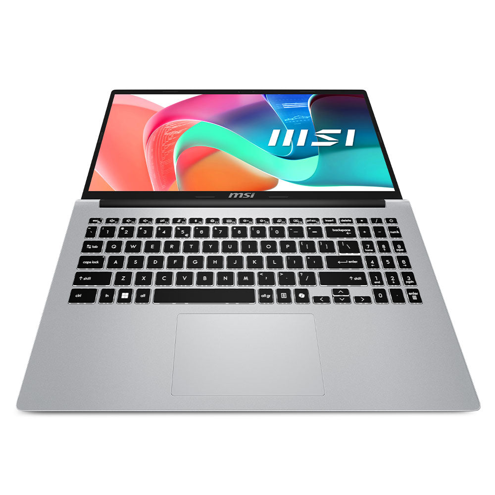 لاب توب ام اس اى Modern 15 F1MG-1069XEG (انتل كور 5 120U - رام 8 جيجابايت - هارد 512 جيجابايت M.2 NVMe - انتل جرافيكس - شاشة 15.6 بوصة FHD IPS) - فضي