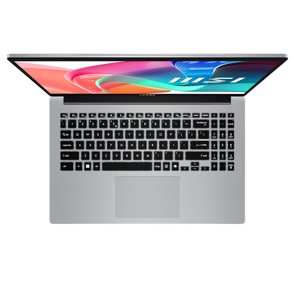 لاب توب ام اس اى Modern 15 F1MG-1069XEG (انتل كور 5 120U - رام 8 جيجابايت - هارد 512 جيجابايت M.2 NVMe - انتل جرافيكس - شاشة 15.6 بوصة FHD IPS) - فضي