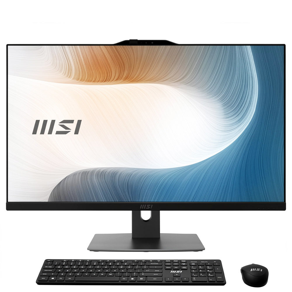 MSI Modern AM272P 12M-603EG All in One (Intel Core i7-1255U - 16GB Ram - M.2 NVMe 512GB - Intel Iris Xe Graphics - 27 Inch FHD IPS - Cam) - Black