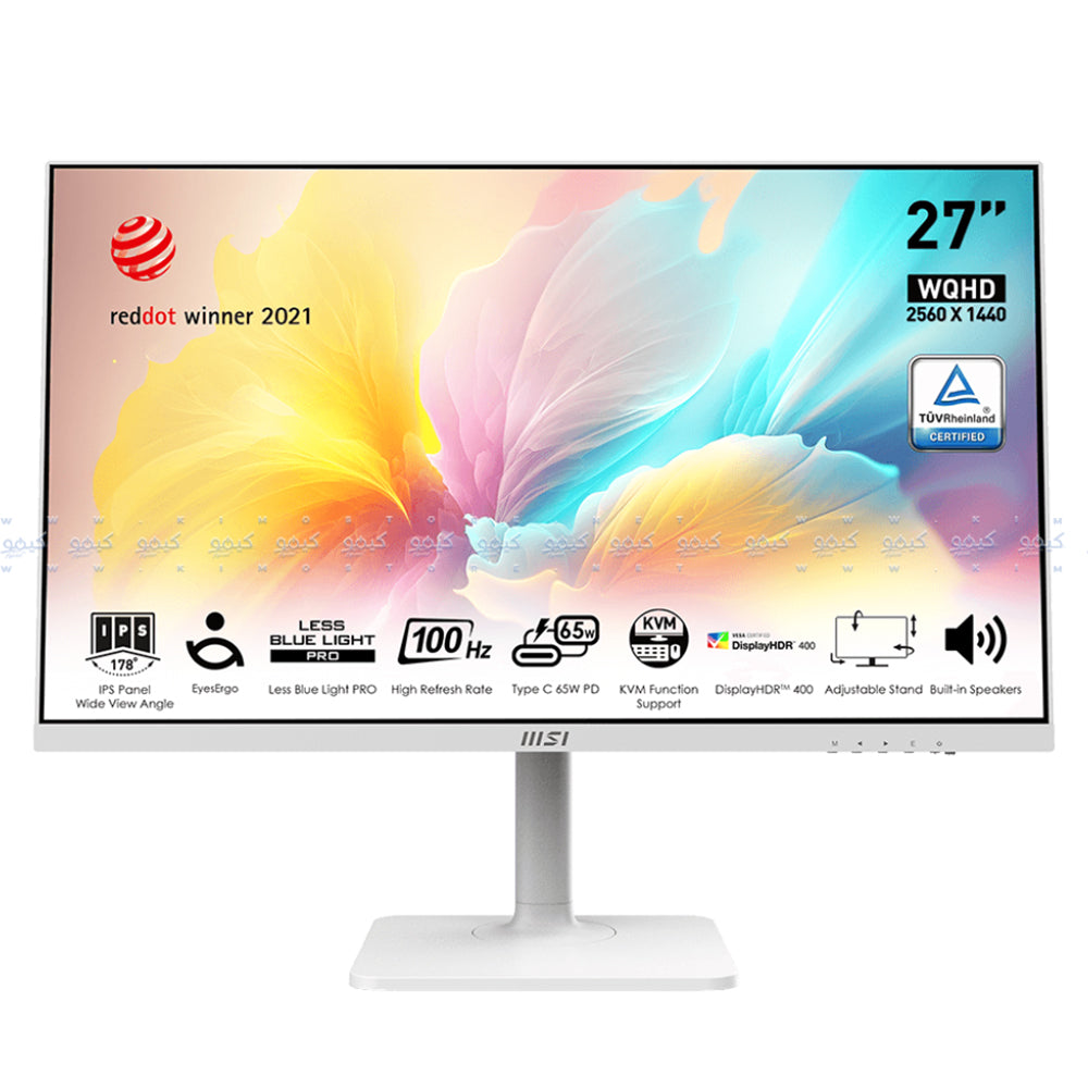 MSI Modern MD272QXPW 27 Inch IPS WQHD Monitor 100Hz