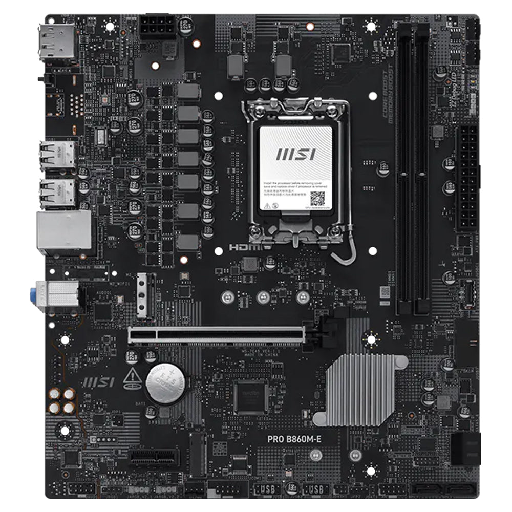 مازر بورد ام اس اى PRO B860M-E DDR5 سوكيت معالج LGA 1851