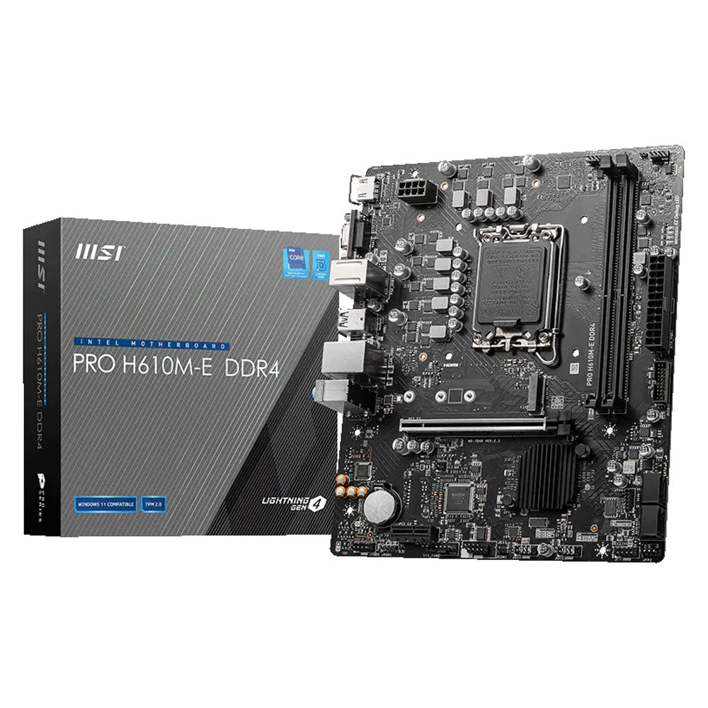 MSI Pro H610M-E DDR4 Motherboard