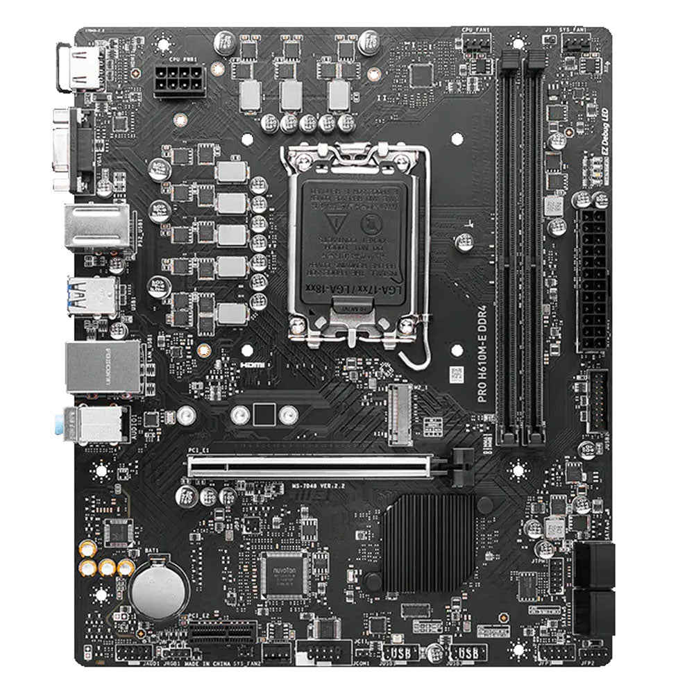 مازر بورد ام اس اى Pro H610M-E DDR4 سوكيت معالج