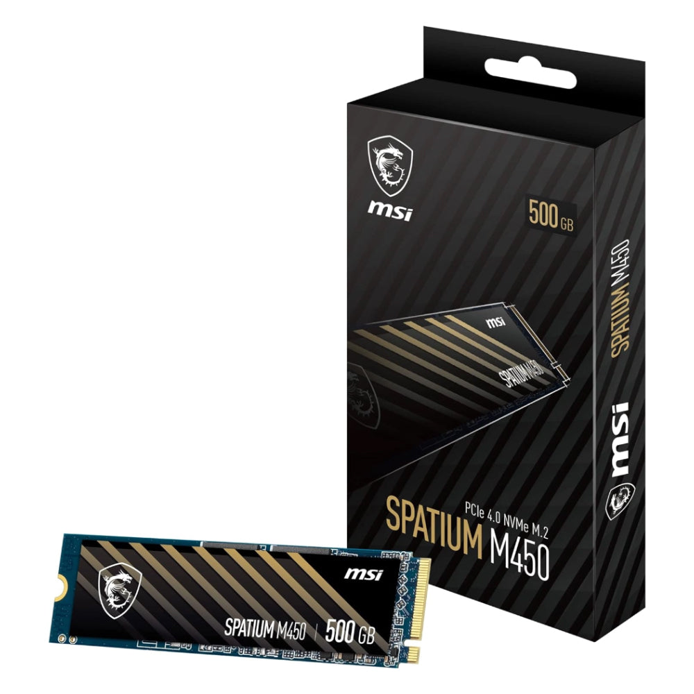 MSI SPATIUM M450 500GB NVMe PCIe M.2 SSD