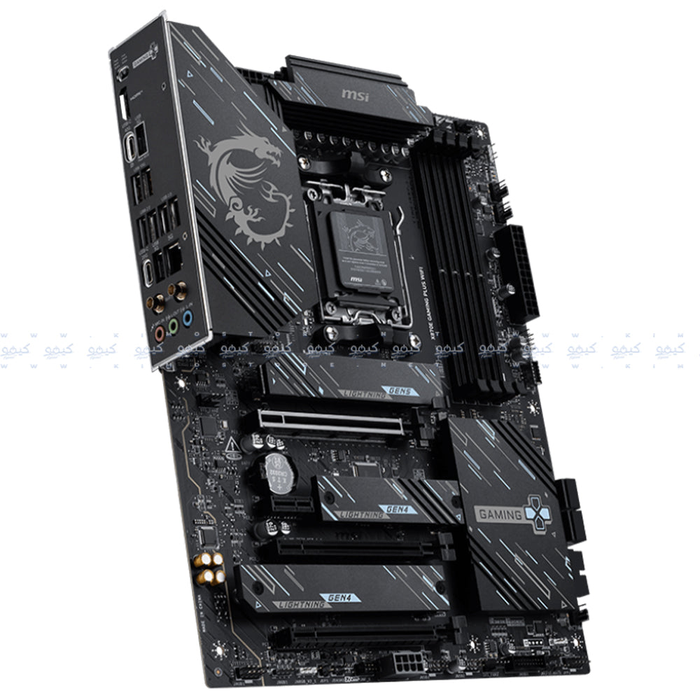 مازر بورد ام اس اي X870E GAMING PLUS WiFi DDR5 سوكيت معالج AM5