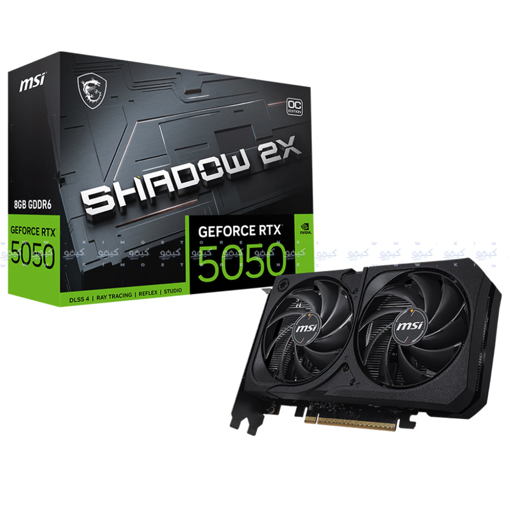 MSI GeForce RTX 5050 SHADOW 2X OC 8GB GDDR6 Graphics Card