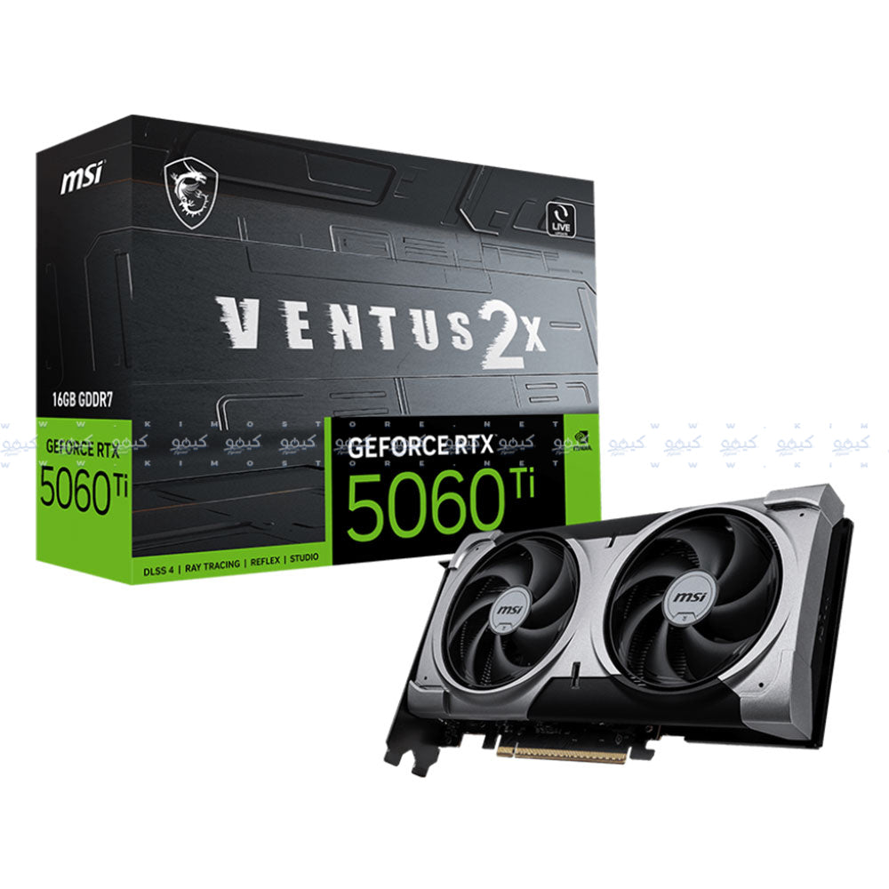 كارت شاشة ام اس اي GeForce RTX 5060 Ti VENTUS 2X PLUS 8GB GDDR7
