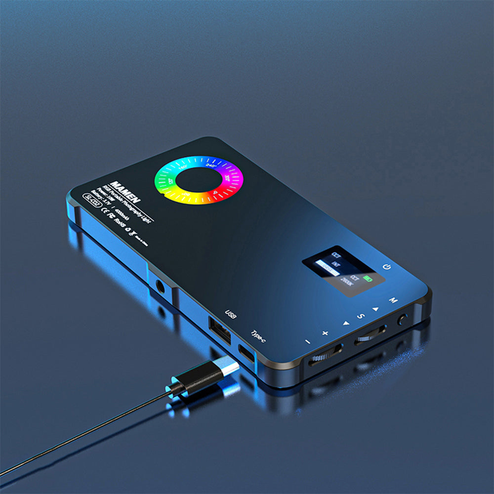 Mamen SL-C02 LED RGB Portable Photography Light